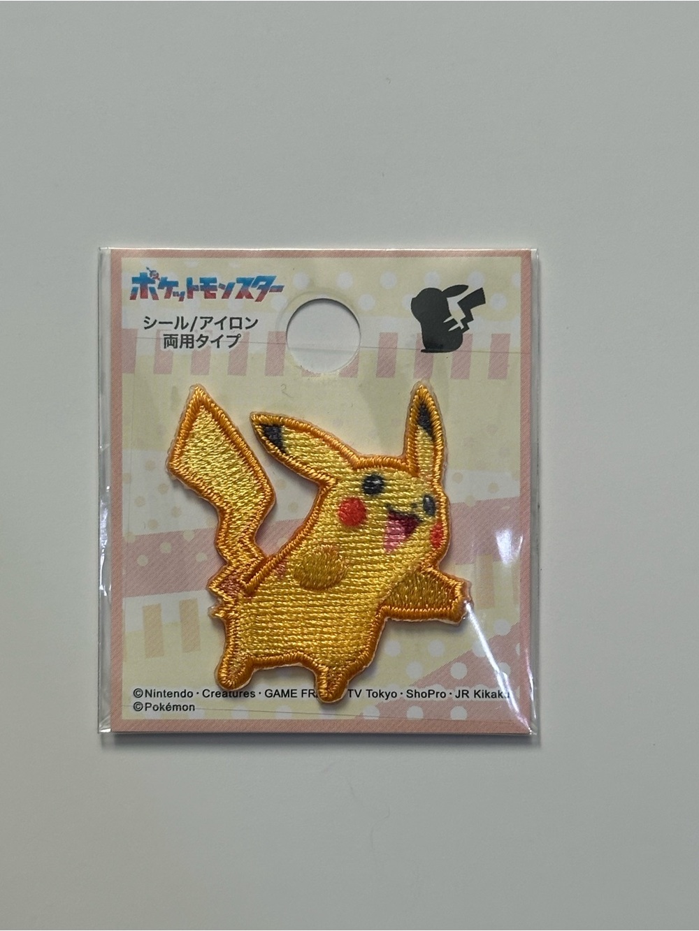 Pokémon Pikachu Embroidered Iron-On/Sew-On Patch Anime Theme Japan Exclusive
